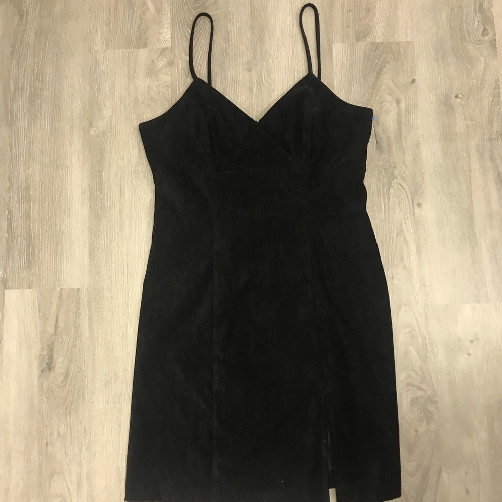 Vintage Faux Suede Dress